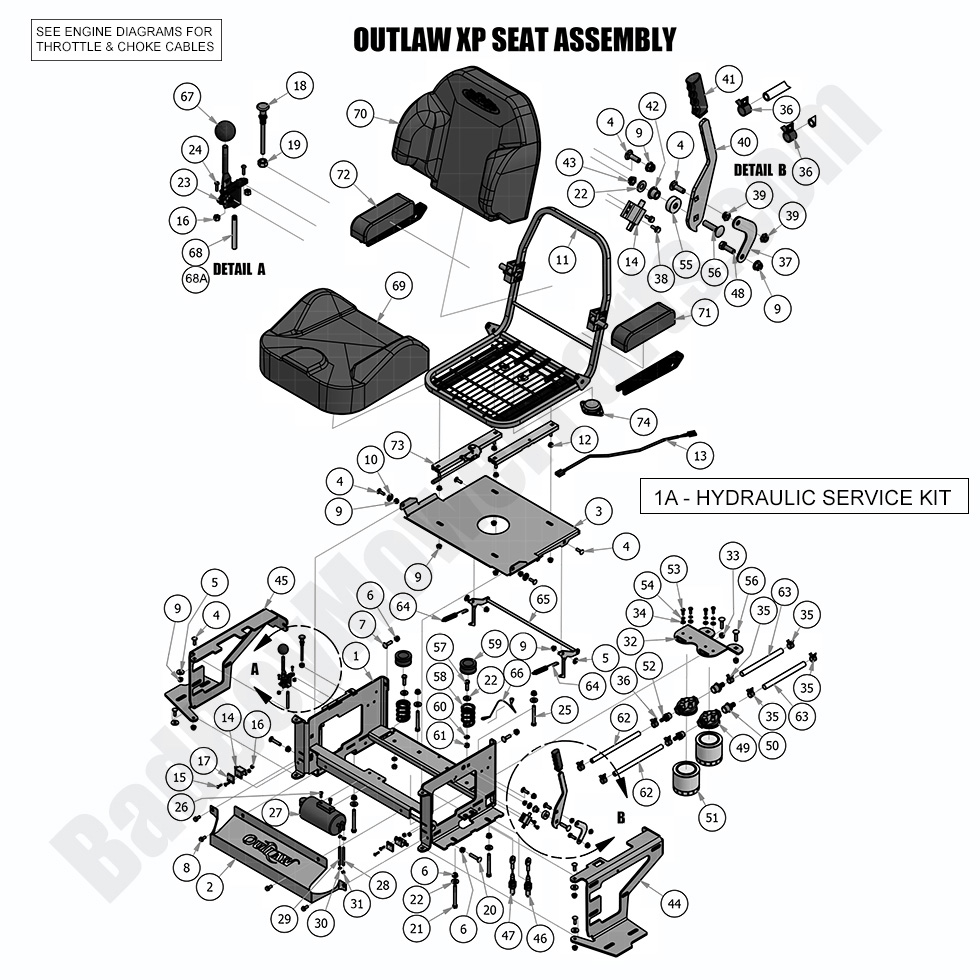 2018 Outlaw XP - Seat Assembly